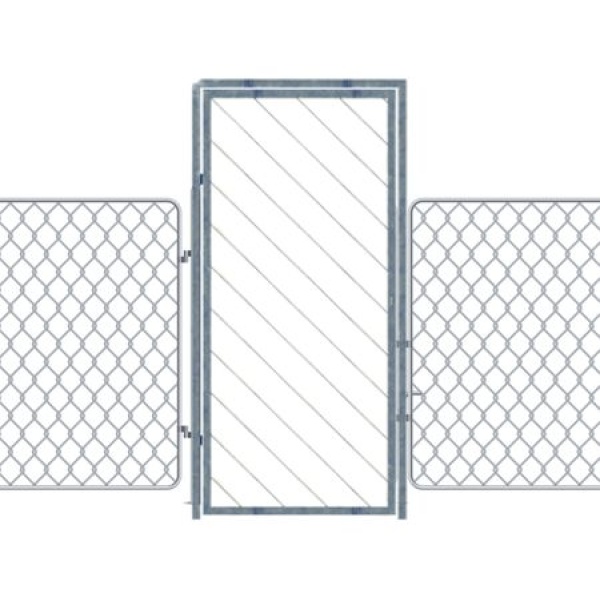 Puerta cancela a medida barras diagonal