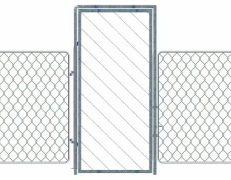 Puerta cancela a medida barras diagonal